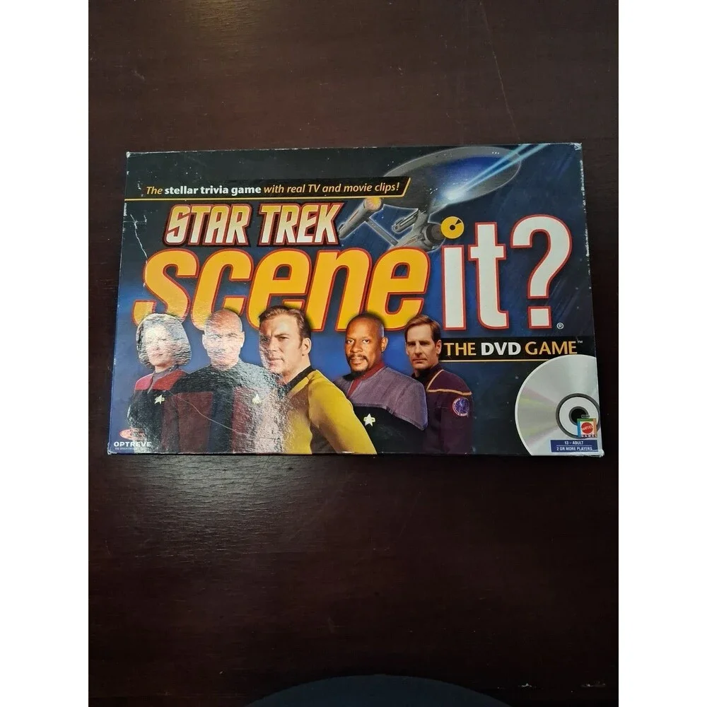 Star Trek Scene It? DVD Game with Real TV and Movie Clips, New Open Box